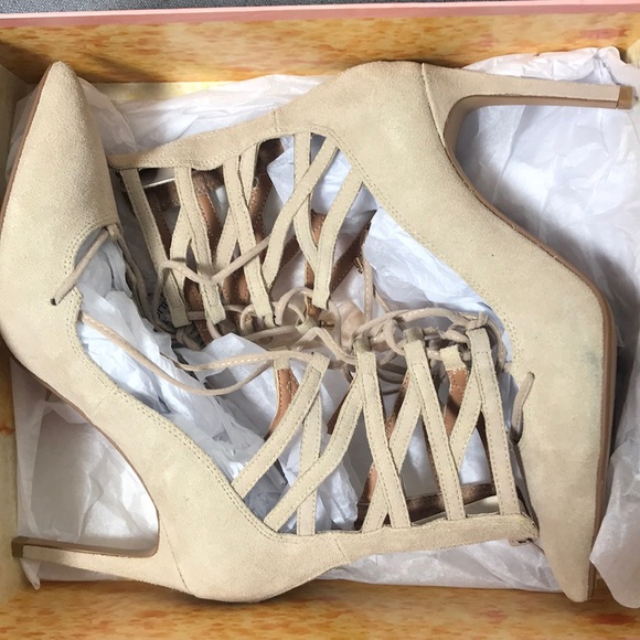 Jeffrey Campbell x Free People Suede Hierro Heels - Picture 3 of 8